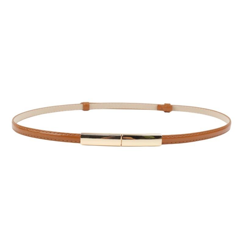 Модный ремень из натуральной кожи для женщин, дизайнерский регулируемый пояс с золотой пряжкой, женский джинсовый, платье, брюки, декоративные ремни