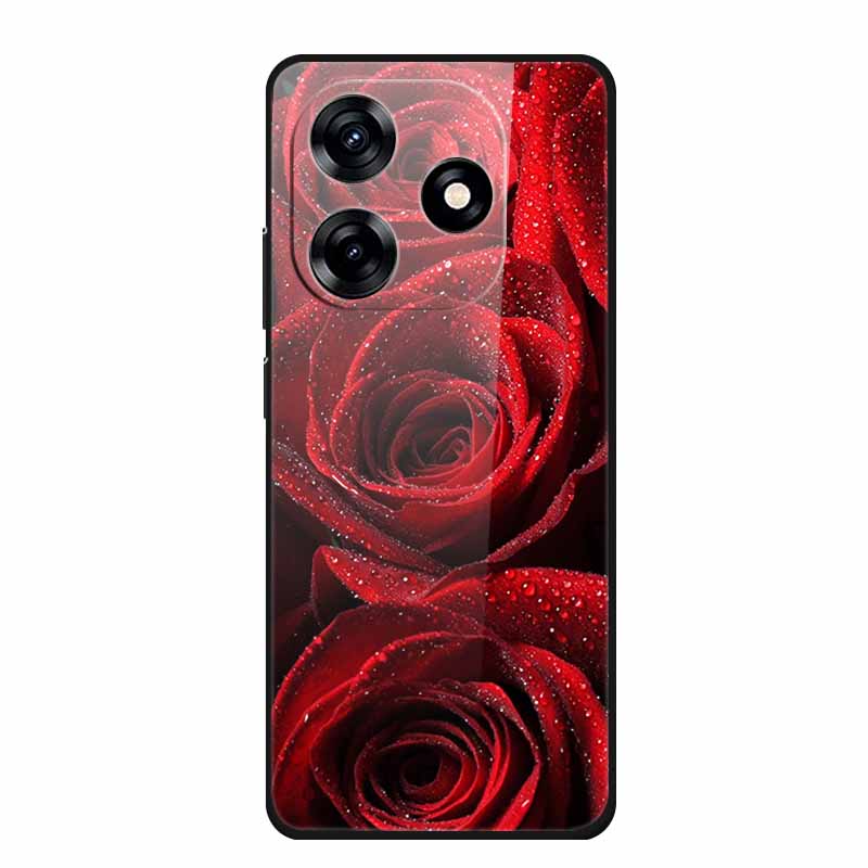 Glass Back Cover For Honor X5c Plus Case Coque Hard Tempered Glass Case For Honor Play 10A X5c Plus Phone Case Cover Soft Bumper
