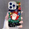 Рождественское приложение чехол для мобильного телефона Apple 14P новый iPhone16Pro жесткий чехол 15max противоударный 12/11 цветной серебристый 13