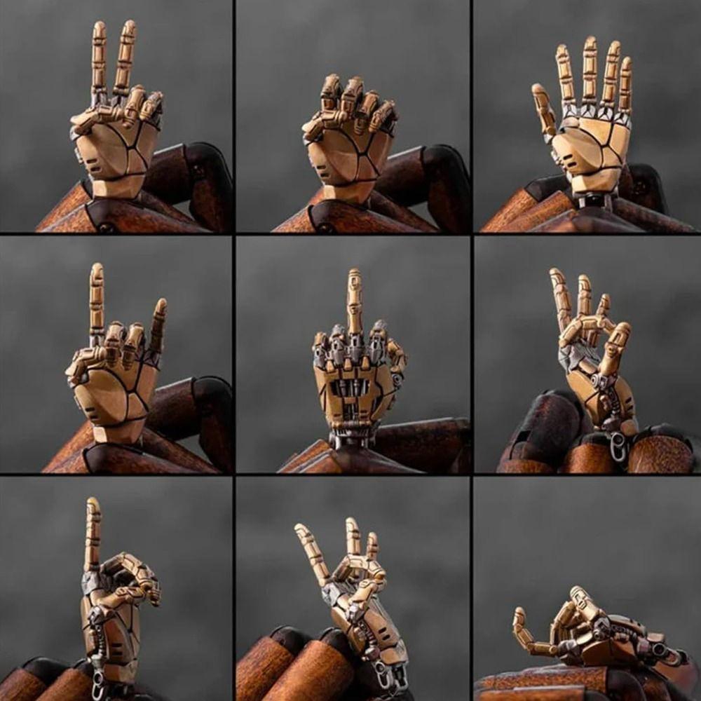 Portable Mechanical Bionic Hand Pendant Jewelry Accessories Steampunk Mechanical Hands Necklace