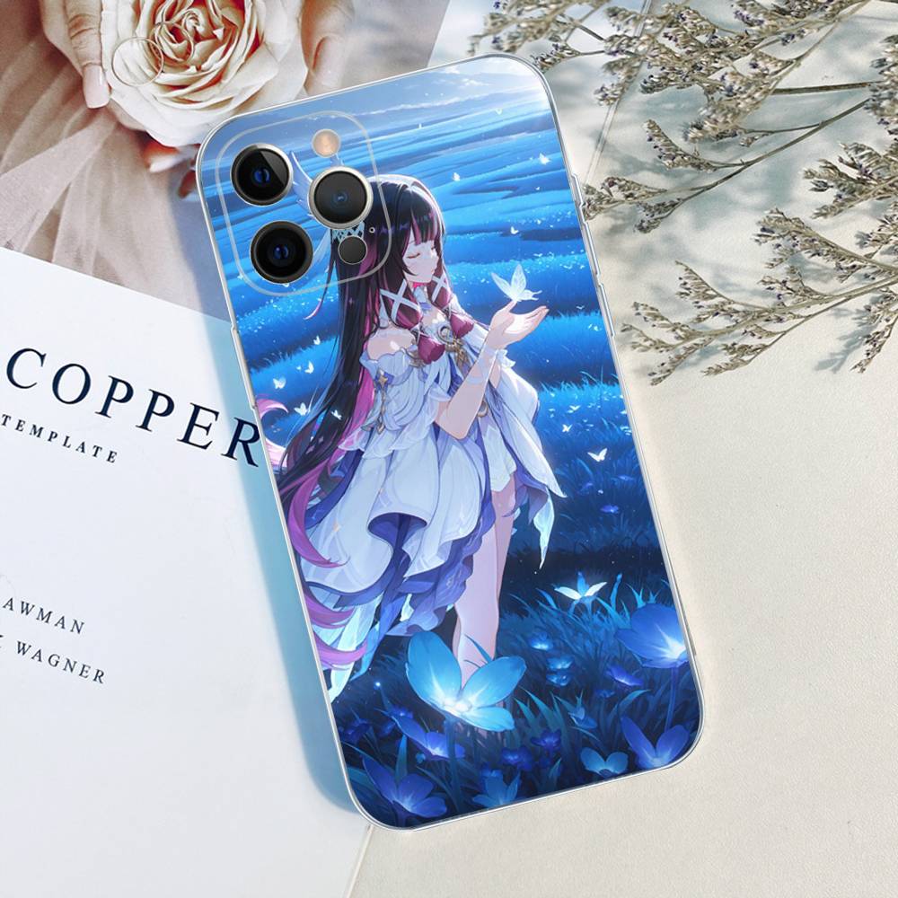 Чехол для телефона Genshin Impact Коломбина Для iPhone 17 16 16e 15 14 13 12 11 Pro Max Mini Plus