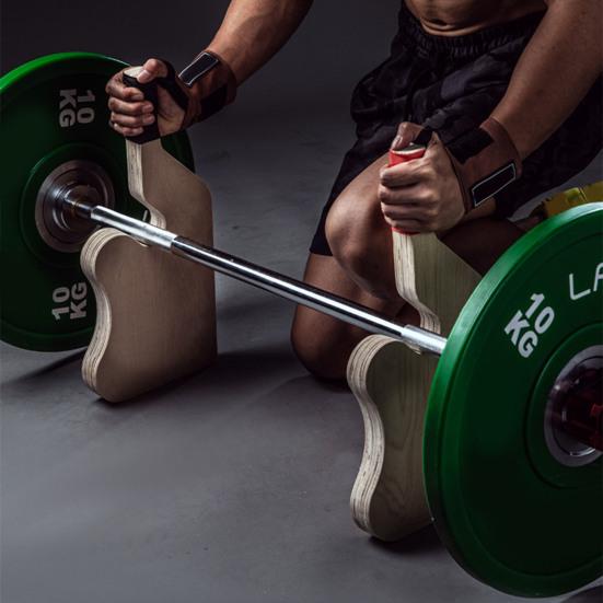 Деревянная стойка для штанги для становой тяги с нескользящей ручкой для домашнего спортзала для тяжелой атлетики, гриф для загрузки и выгрузки весовых пластин, сменный держатель