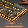 Проводная водонепроницаемая бесшумная ультратонкая клавиатура с механическим откликом для игр и офиса