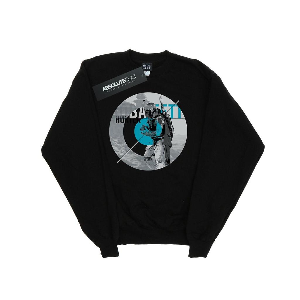 Star Wars Mens Boba Fett Bounty Hunter Circle Sweatshirt