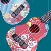 Children Guitar Toy Mini Guitar Kids Toy Ukulele Colorful Cartoon Print Guitar Clear Sound Portable Instrument Children Toddler Plaything Musical