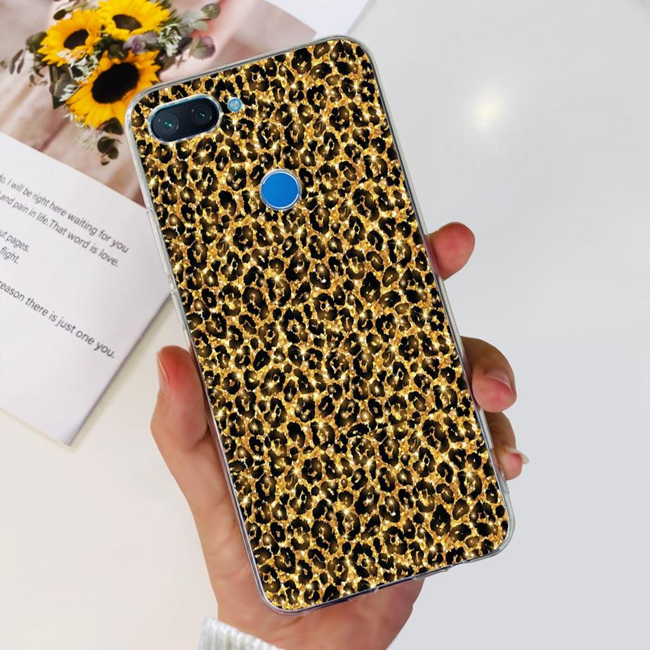 Чехол для Xiaomi Mi 8 Lite Милый Расписной Чехол Прозрачный Силиконовый Чехол для Телефона Для Xiaomi Mi 8 Lite 8Lite Задняя Крышка 6.26'' Fundas Coque