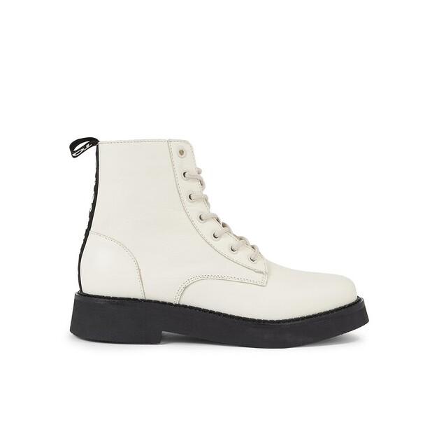 Ботильоны Tommy Jeans Tjw со шнуровкой и плоским лифом EN0EN02310 Ecru