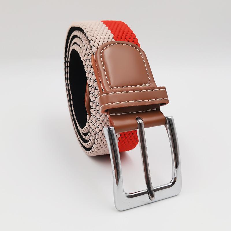 Маленький эластичный плетеный ремень Эластичный студенческий холщовый ремень Универсальный стиль для мужчин и женщин