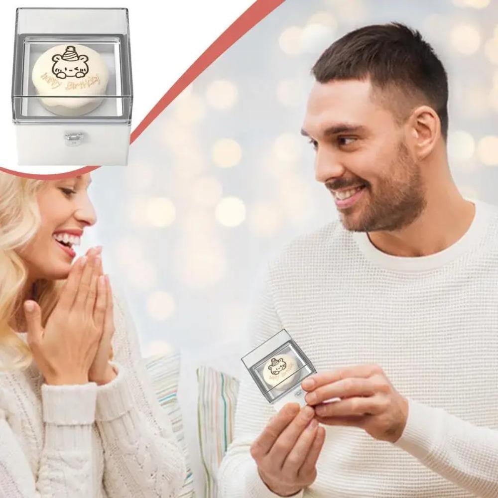 Коробочка-перевертыш для кольца в виде медведя ко Дню святого Валентина, коробка для хранения, подарочная упаковочная коробка на день рождения для возлюбленного
