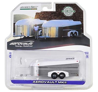 Прицеп Aerovault MKII Серебристый с Белым Верхом Эксклюзив для Хобби 1/64 Литая Модель от Greenlight 30008 [Параллельный Импорт]