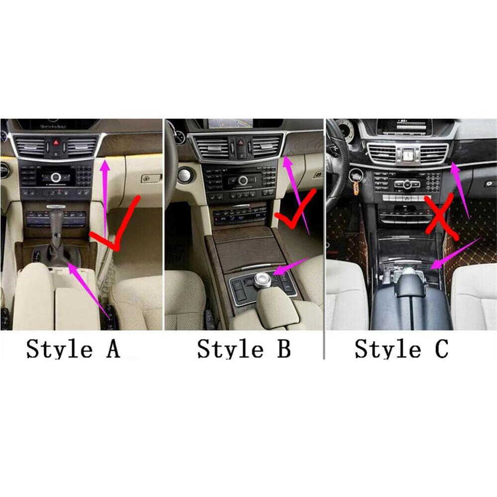 5D Наклейки из углеродного волокна для интерьера для Mercedes Benz E W212 2009-2013