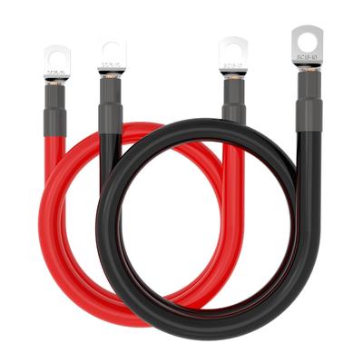 Провод 6 AWG 16мм2 30см Постоянный Красный + Черный Чистая Медь 3/8