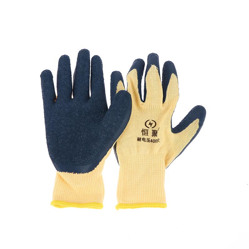 1 пара 400 В изолирующие перчатки, защитные перчатки от электричества, резиновые рабочие перчатки для электрика, защитный инструмент