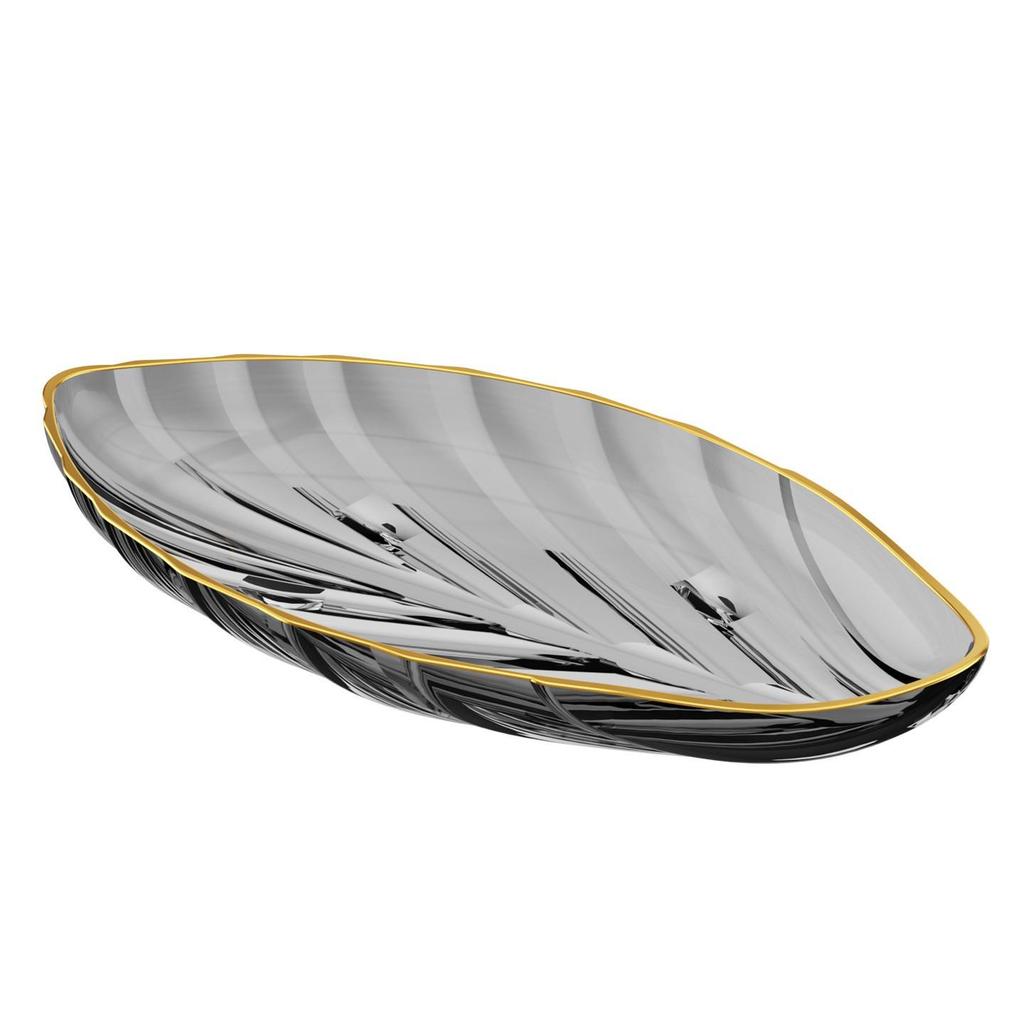 Elegant Transparent Leaf-Shaped Fruit Bowl: Durable, Drop-Resistant Display for Snacks & Dried Fruits