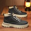 2024 Autumn Men's Retro High-Top Casual Sneakers with Thick Sole