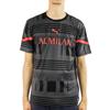 Puma Мужские футбольные майки с круглым вырезом и коротким рукавом AC Milan, черные 765053-04