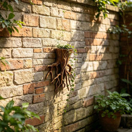 3D Printed Tree Planter Pot Wall Mount Flowerpot Herb Climbing Plants Holder Hanging Pot Home Balcony Indoor Outdoor Garden Decoration