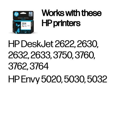 HP 304 Tri-color (N9K05AE) Ink Cartridge, CMY