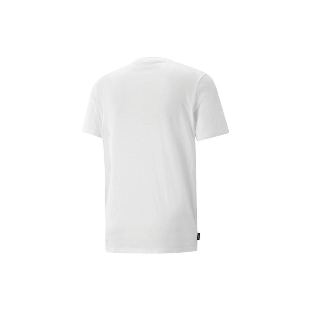 Puma Футболки Мужские Белые С Круглым Вырезом Умеренный Прямой Крой 622554-02