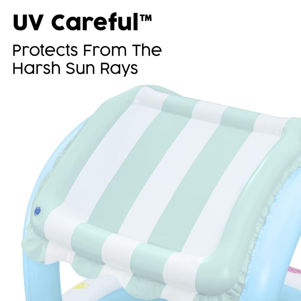 Надувной детский бассейн Bestway «Сладкая лавка» для игр и уличный садовый бассейн с навесом и для малышей, возраст 2+, 84 см