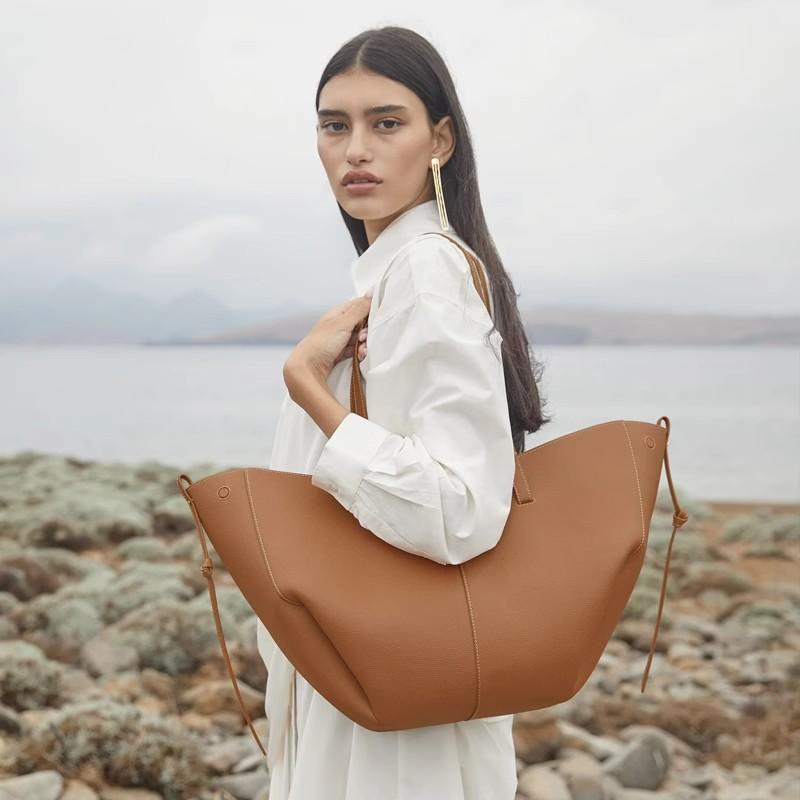 Женская сумка-тоут из натуральной французской кожи большой вместимости 2024 года