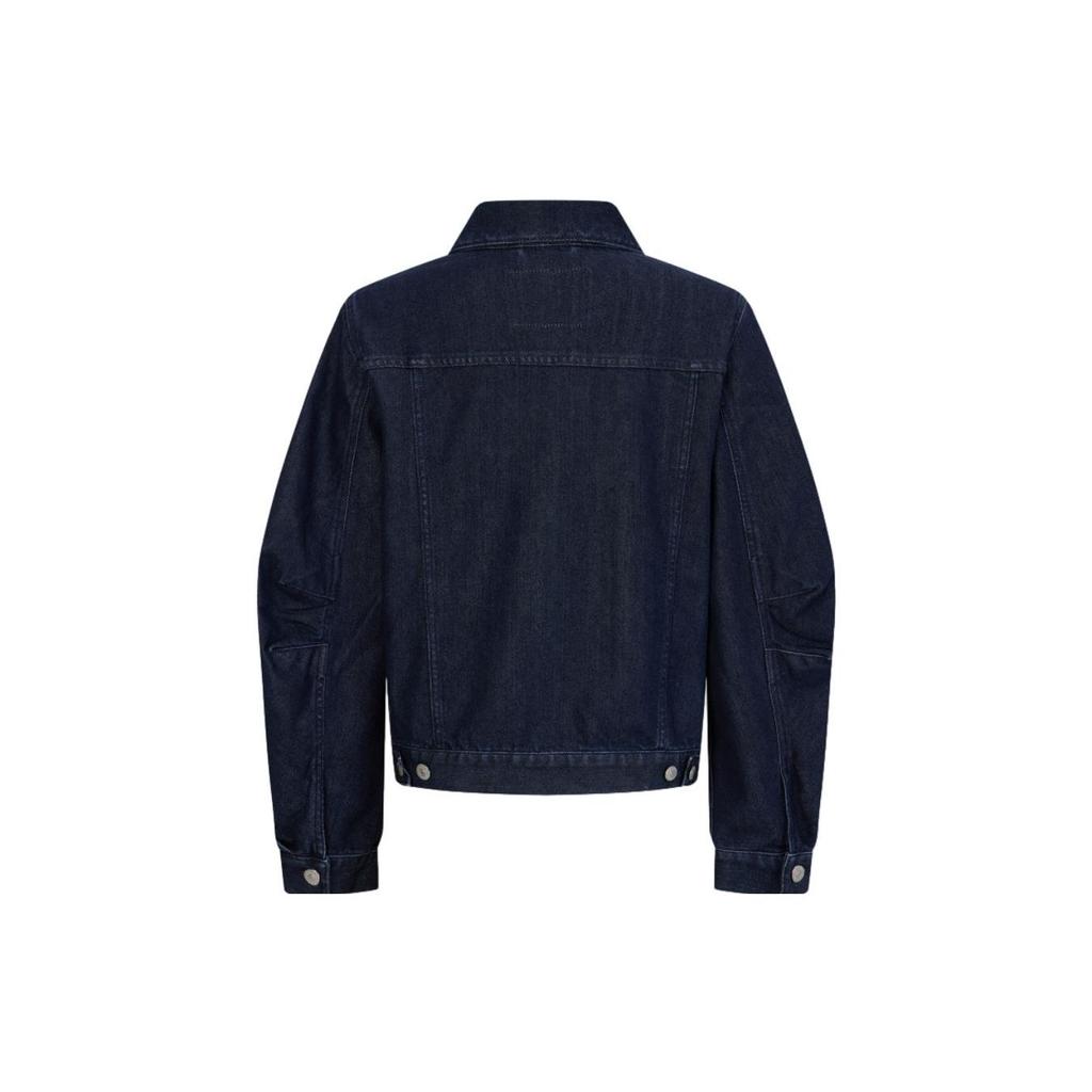 Levis FW23 Однотонная куртка с длинным рукавом на пуговицах Женские куртки Синий A6816-0001