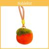 Soft Polyester Toy Key Holder Featuring Adorable Persimmon Squirrel Rabbit Car