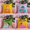 JJoan Cornella Zonzo Comics Наволочка Мягкая Плюшевая Ткань Двусторонняя Печатная Наволочка Теплая Зимняя Наволочка для Подушки на Диван