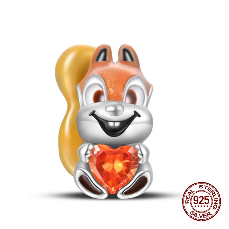 100% стерлингового серебра 925 пробы с изображением кофейного кота, кролика, медведя, пингвина, бусины, подходят для 925 оригинальных браслетов, сделай сам, подарок на день рождения, ювелирные изделия