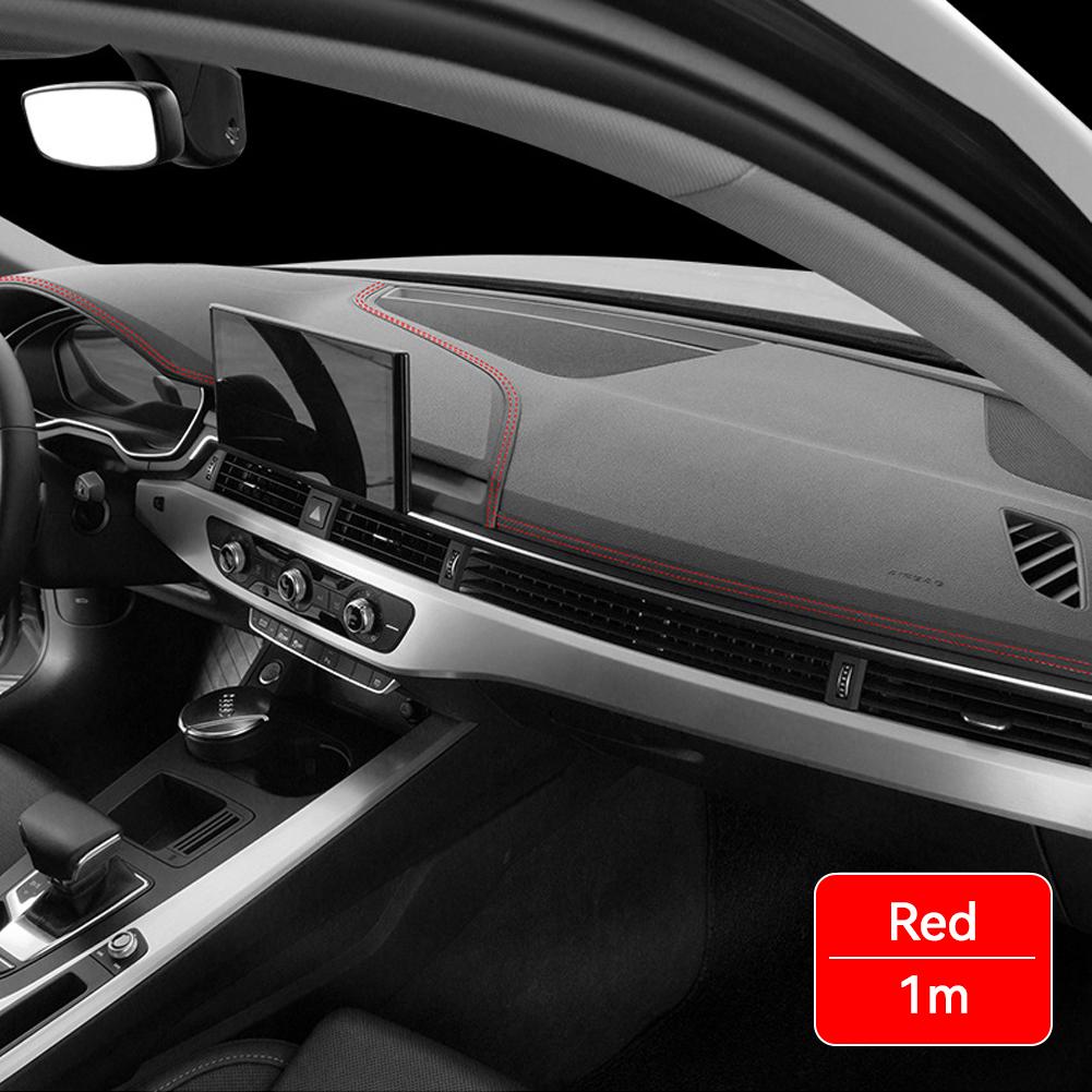Линия приборной панели автомобиля Гибкая внутренняя панель приборов Центральная консоль Декоративная полоса Автозапчасти DIY Baided Strip Самоклеящаяся наклейка #469720