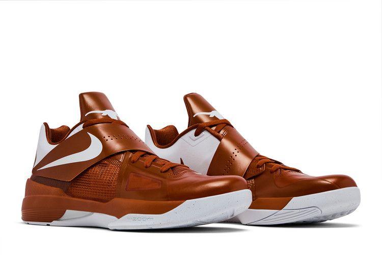 Мужские кроссовки Nike KD 4 Texas Longhorns (2025) Пустынный оранжевый/Белый