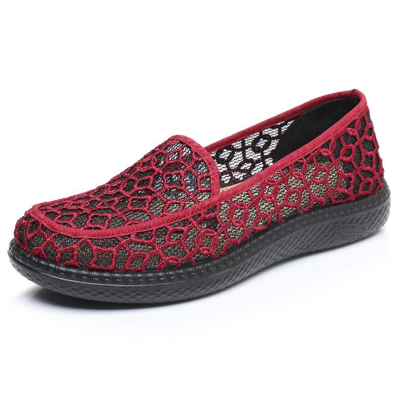 Туфли женские летние туфли на плоской подошве из дышащей сетки сандалии нескользящие одинарные туфли