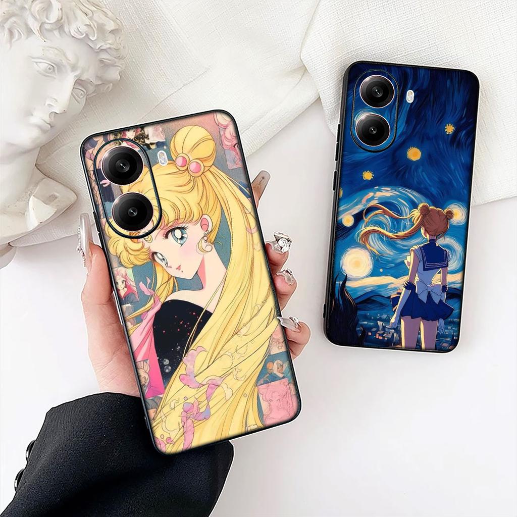 Чехол для телефона S-Sailors Comics Moon Wallpaper для Motorola Moto Edge 70 60 Fusion NEO Pro G Stylus G56 G96 G52 G04 G05 G64 G71