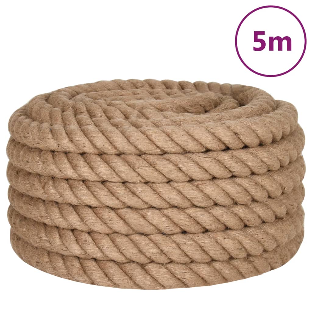 Vidaxl Sznur Jutowy, 5 M Długości, 36 Mm Grubości