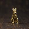 Сувенир собака сделано из сплава латуни и бронзы