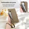 ESEBLE E11 For iPhone 15 Pro Max Case Zipper Pocket Litchi Texture Leather Phone Cover with Mirror and Wrist Strap