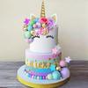 38 PCS Unicorn Cake Topper Unicorn Cake Decorations with Flowers Balls Stars for Boys Girls Birthday Party Baby Shower Supplies
