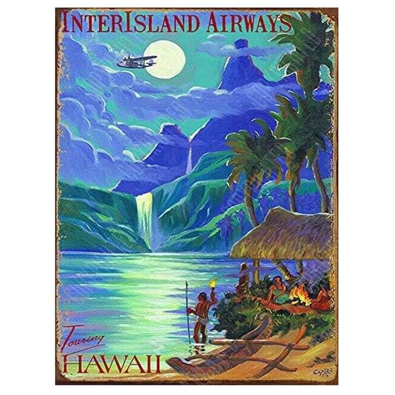 New York Paris Great Wall World Famous Building Metal Tin Signs Posters Plate Wall Decor for Bars Man Cave Cafe Clubs Home