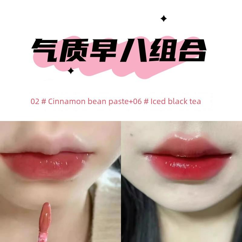 Yingtu Big Brand~ Mirror Lip Glaze, Watery Lip Gloss, Lipstick, Lip Color, Authentic Official Flagship Store, Non-Fading, Non-Stick Cup