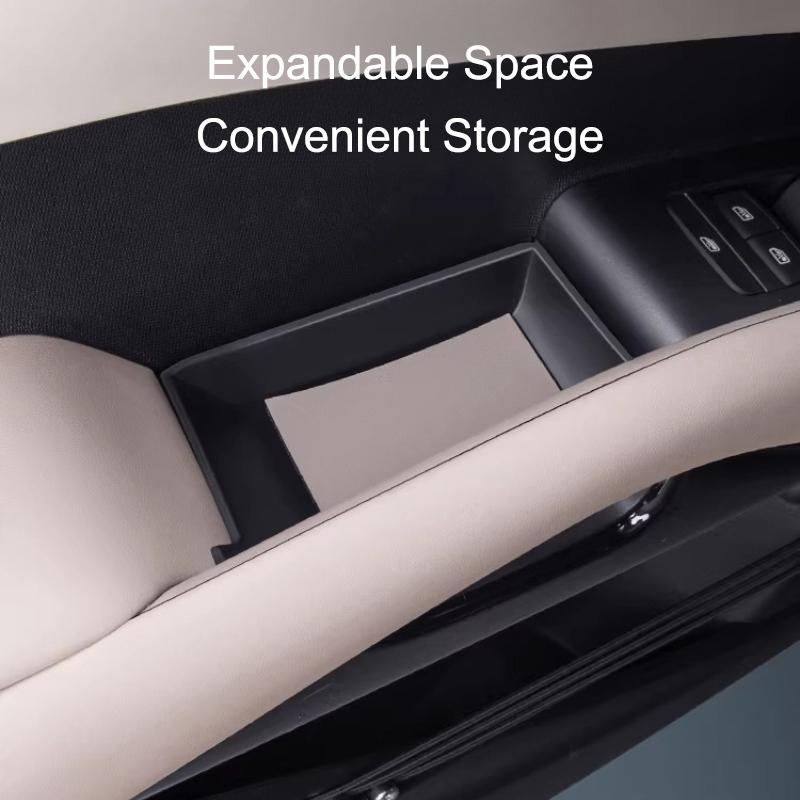 For BYD Atto 3 Yuan Plus ADAS Smart Driving Edition Car Door Handle Storage Box Leather Organizer Tray Interior Accessories