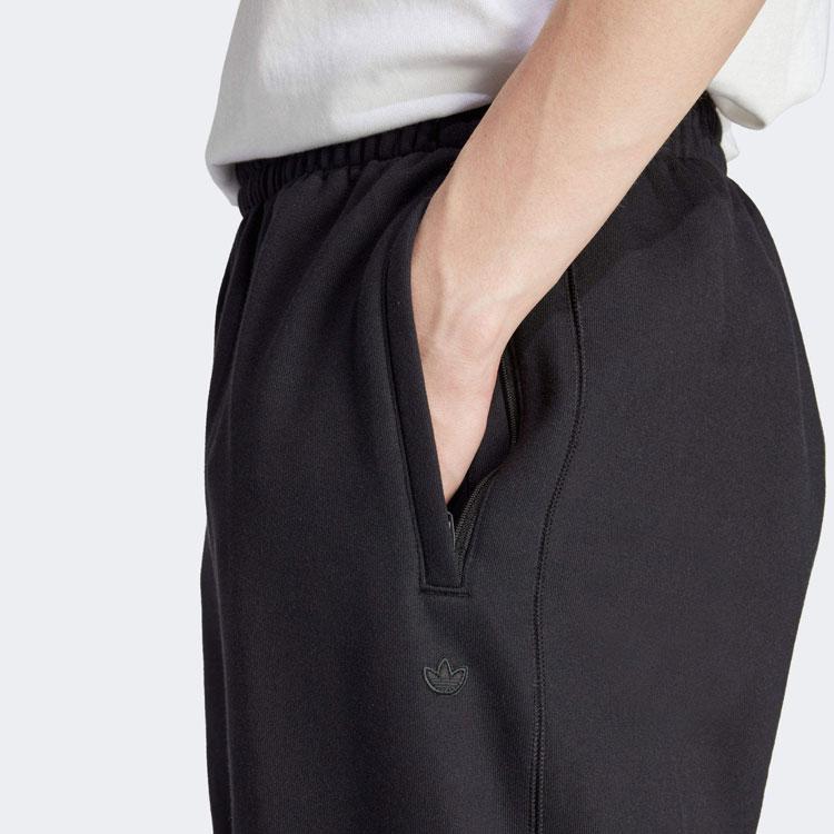 Adidas Оригинальные свободные прямые трикотажные спортивные брюки премиум-класса Originals Essential, мужские черные II5803