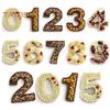 Baking Mold Decorative Hand-crafted Reusable Pretty High Toughness 3D Numbers Chocolate Mold Party Supplies
