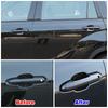 Для Toyota Highlander XU70 2024 Внешняя часть из углеродного волокна Цвет Изменение Накладка на дверную ручку Отделка ABS Декоративная защитная наклейка