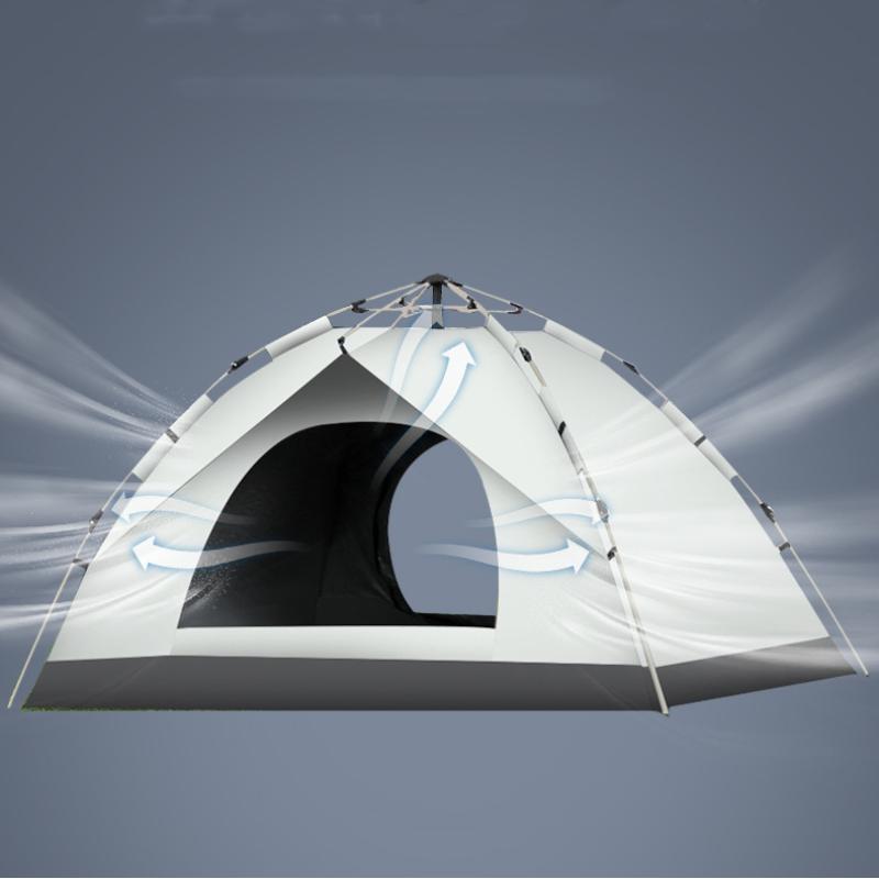Уличная портативная палатка для двух человек, ветрозащитная, водонепроницаемая, складная, полностью автоматическая палатка для кемпинга, кемпинг, палатка для наружного оборудования