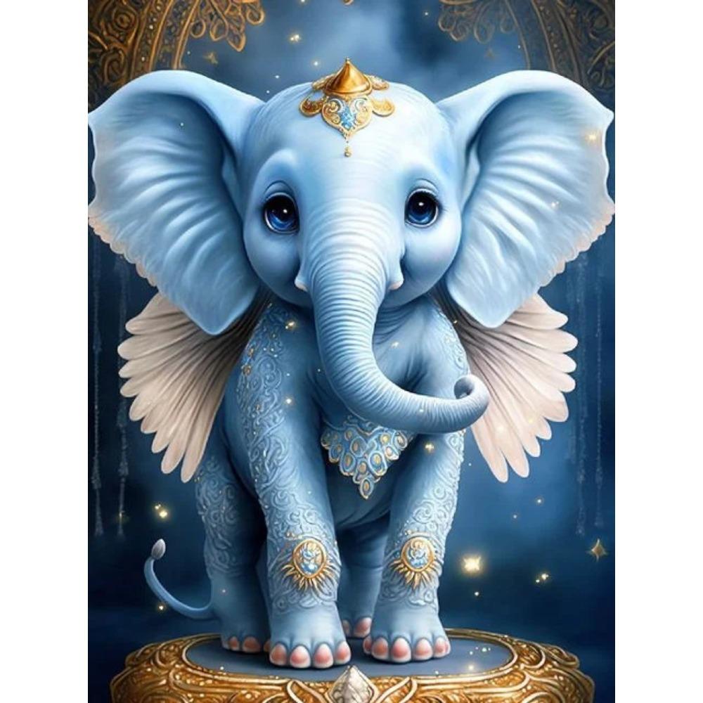 Алмазная картина Полный дрель Лебедь Слон Круглая алмазная живопись Ручная работа Красивая бабочка Цветок Diy Алмазная мозаика Картина Украшение дома