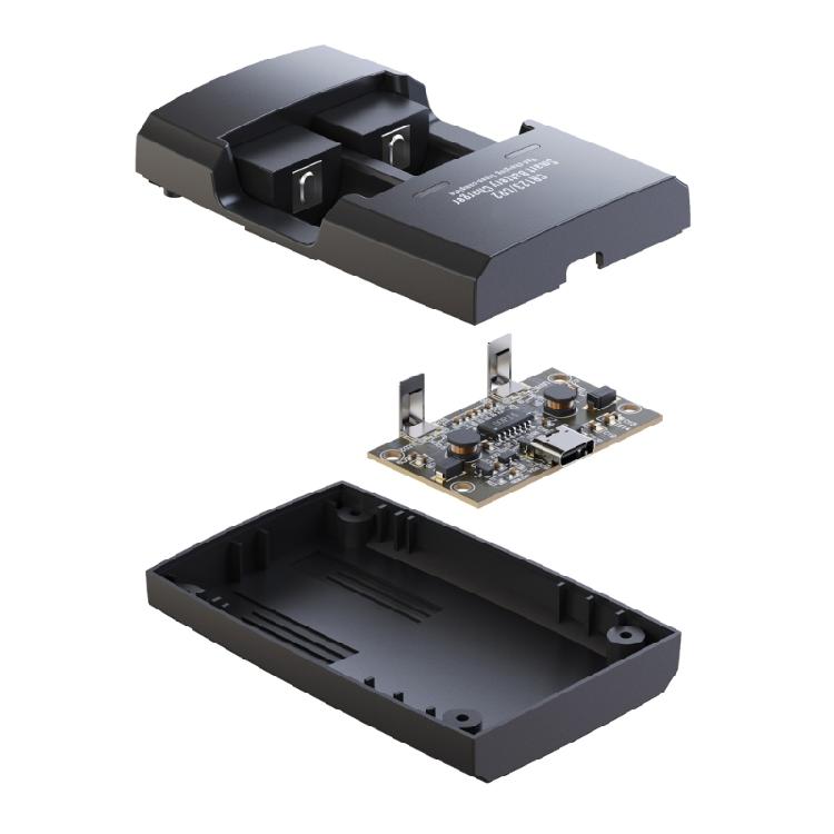 Зарядное устройство для аккумуляторов LiFePo4 Многофункциональный 2-слотовый интеллектуальный держатель для литиевых аккумуляторов для RCR123 RCR2 16340 17335 14250