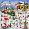 TOYLINX DIY Toys Christmas Series Building Block Education Set Kids with Multiple Christmas Elements for Holiday Decorations