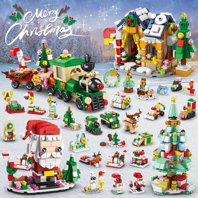TOYLINX DIY Игрушки Рождественская серия Конструктор Образовательный набор Дети с множеством рождественских элементов для праздничных украшений