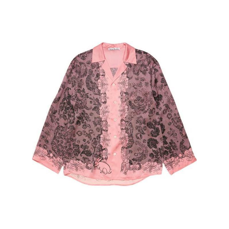 Acne Studios Floral Printed Long Sleeved Shirt BB0586-BR0