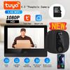 4.3 Inch Peephole Visual Intercom Doorbell Smart Infrared Video Intercom Door Cameras Household Digital WiFi Video Door Ring